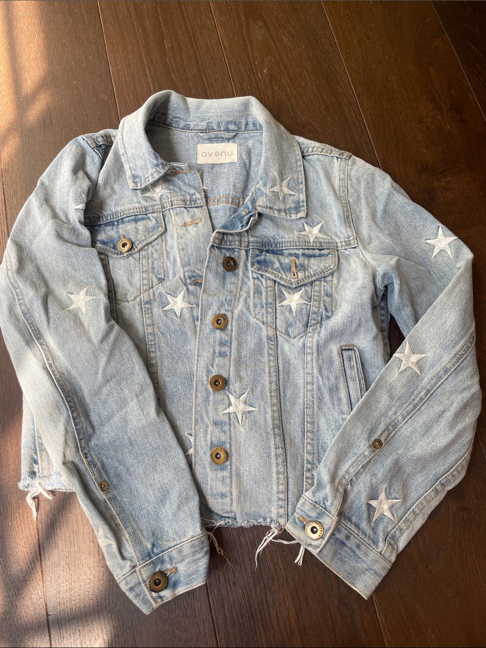 pistola Light Blue Denim Jacket with White Star Accents